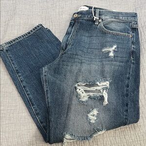 KanCan Blue Distressed Boyfriend Jeans
